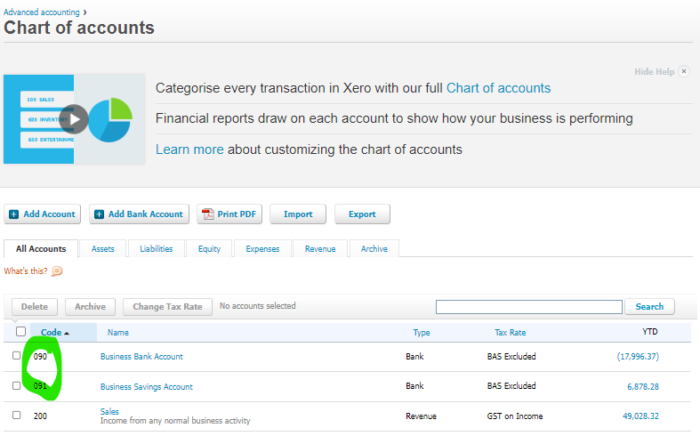 Organisation Settings Gojee App Xero Business Management Software